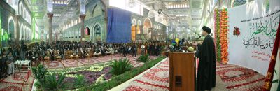 الأمين العام لنقابة القرّاء المصريين يشارك في امسية قرآنية في الصحن الحسيني الشريف