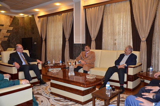 وصول رئيس مجلس النواب العراقي الى محافظة نينوى