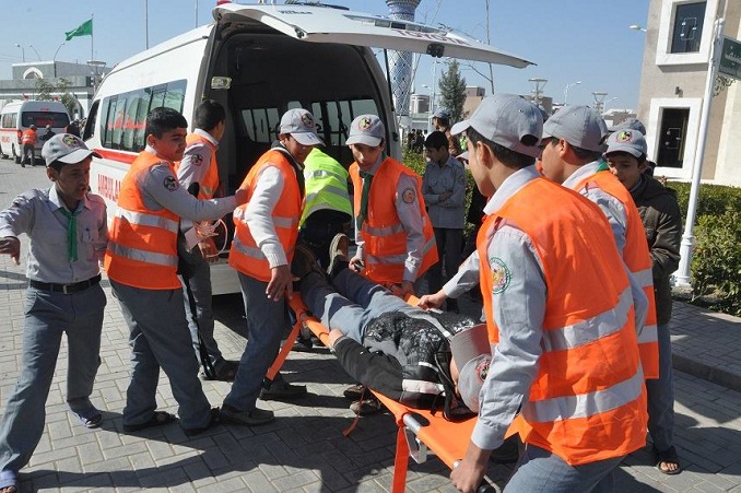 بالصور :مناورات انقاذ كبرى في مدينة الزائرين بكربلاء