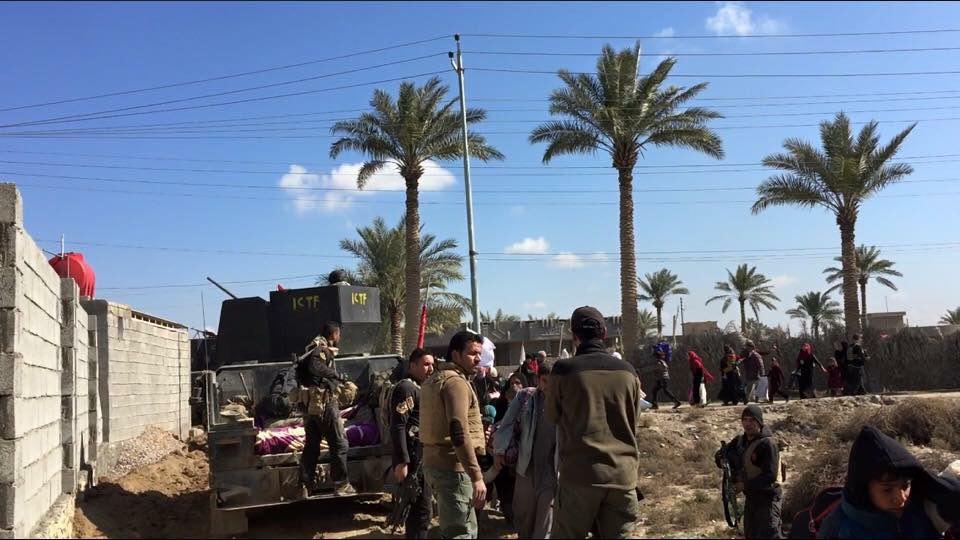 جهاز مكافحة الإرهاب يعلن إخلاء 3500 مدني شرق الرمادي