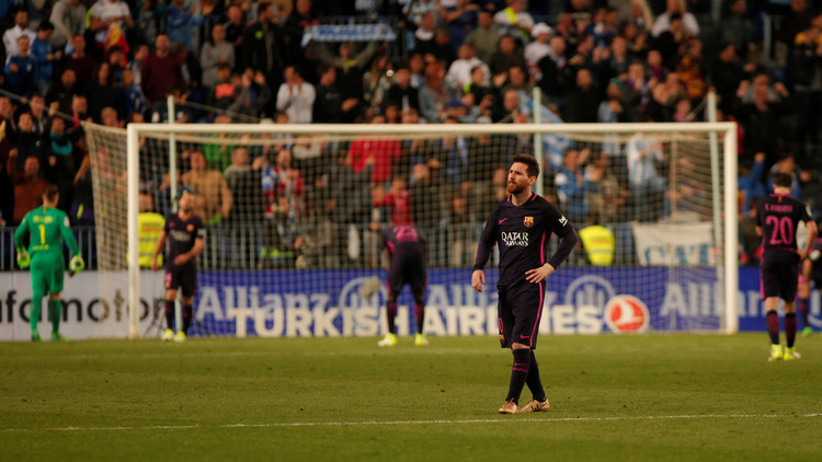 هزيمة "مذلة" لبرشلونة امام ملقا