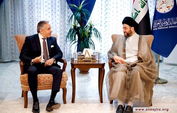 الحكيم  للسفير المصري :نسعى للانفتاح على جميع بلدان الوطن العربي