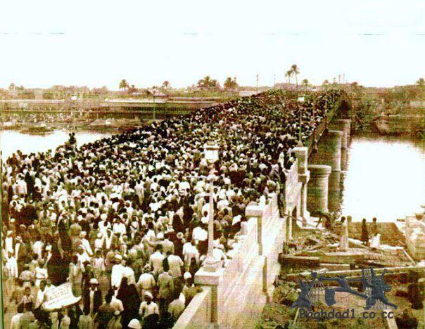 صورة ارشيفية نادرة لافتتاح جسر الاحرار ببغداد في تموز 1939