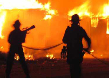 إندلاع حريق في معمل نسيج تابع للقطاع الخاص بكربلاء