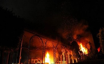 إنفجار عنيف يهز سفارة قطر في ليبيا