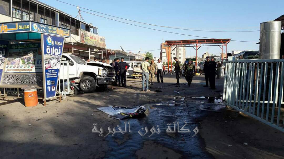 بالصور والفيديو: تفجير انتحاري وسط كربلاء