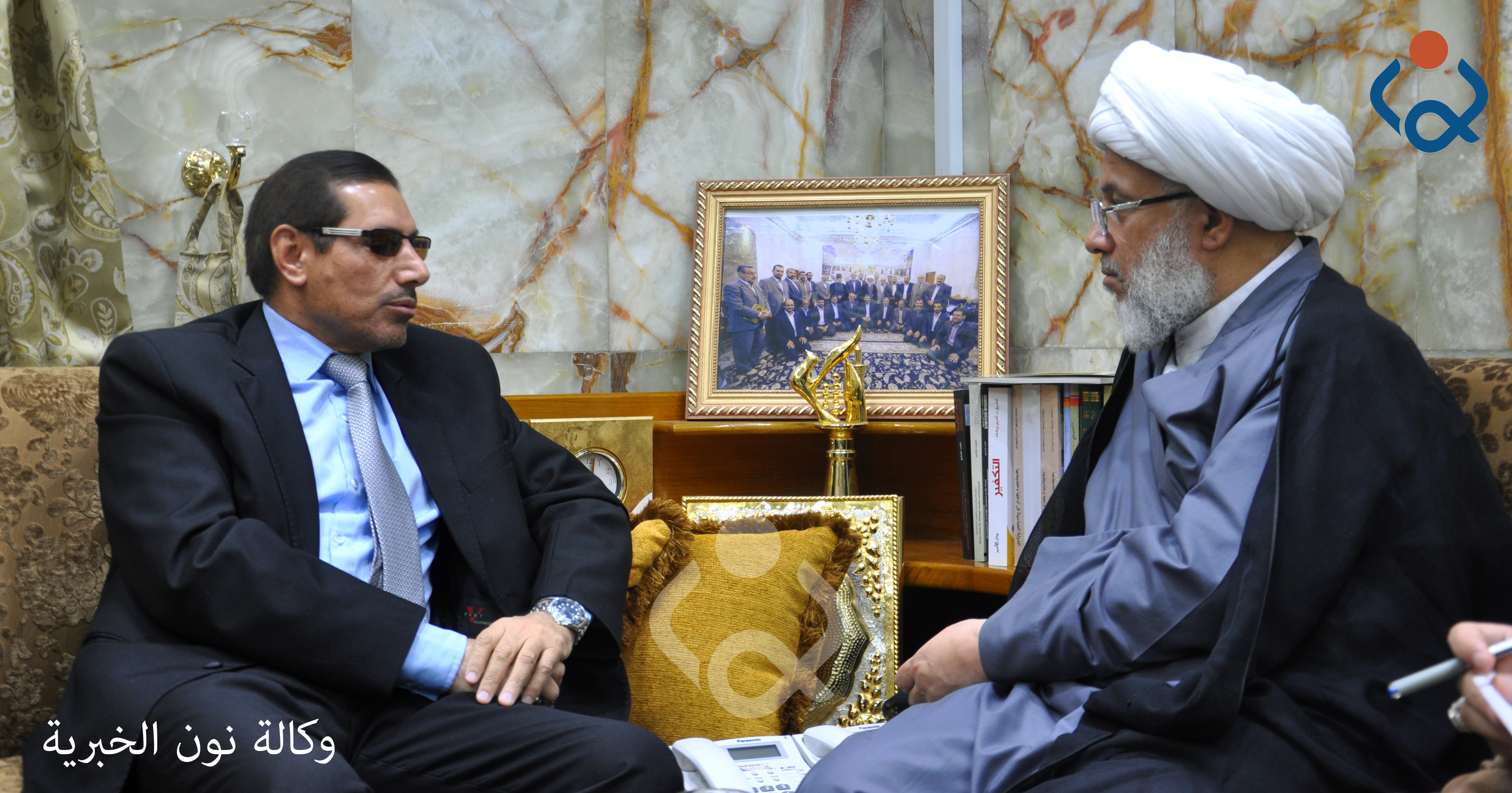 ممثل المرجع السيستاني يستقبل رئيس مؤسسة السجناء السياسيين