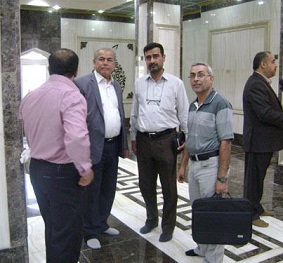 الاعلامي كاظم المقدادي يلتقي بالشيخ عبد المهدي الكربلائي ويطلع على المؤسسة الاعلامية في العتبة الحسينية