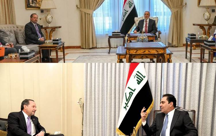 القائم بالأعمال الأميركي يبحث مع المشهداني والمندلاوني الانتخابات في العراق
