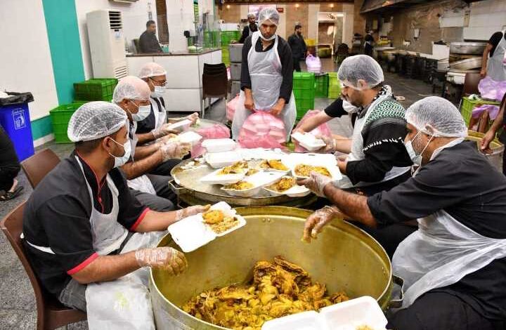 كربلاء:مضيف الإمام الحسين (ع) يقدم أكثر من (5.4) مليون وجبة غذائية لزائري الأربعين