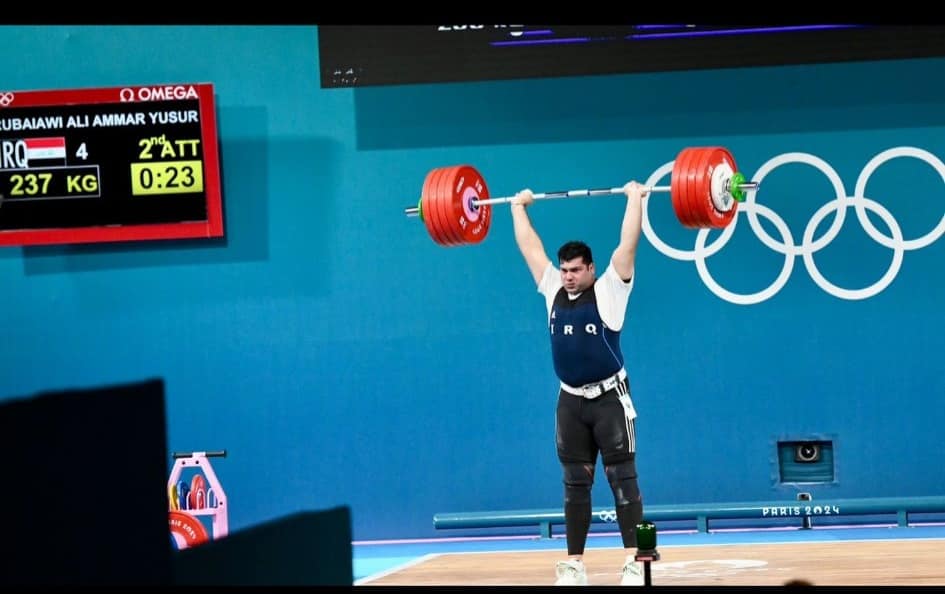 رباع عراقي يحتل المركز السادس بفعاليات رفع الأثقال في أولمبياد باريس