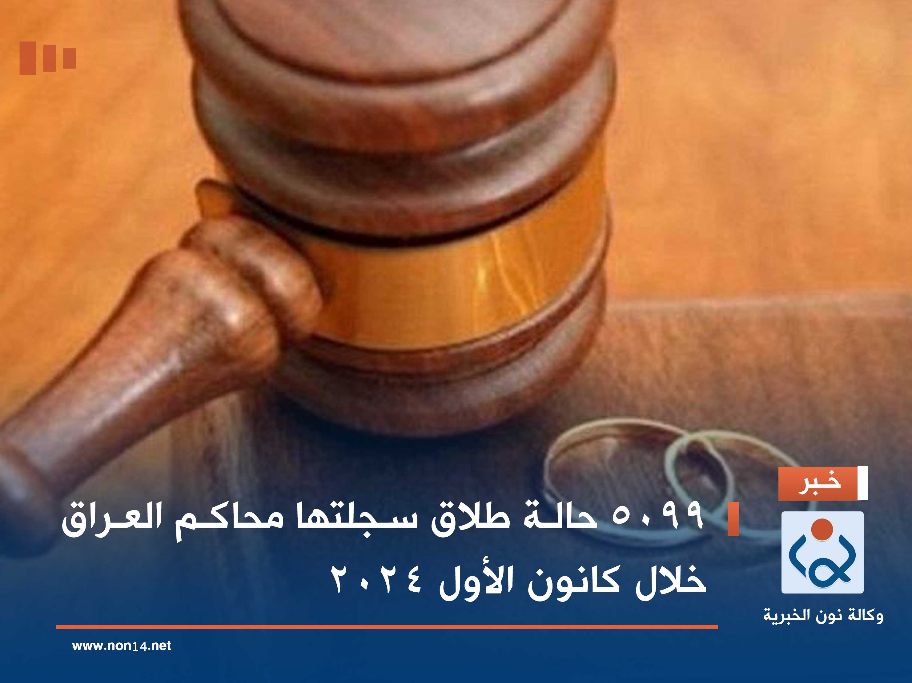 5099 حالة طلاق سجلتها محاكم العراق خلال كانون الأول 2024