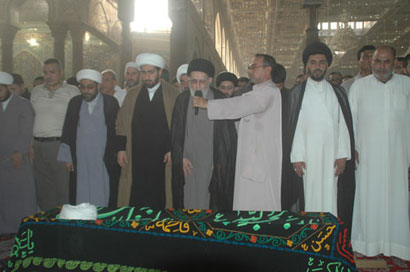 تشييع الشيخ (الفراتي ) في كربلاء (تقرير مصور)