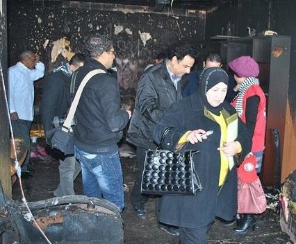 بالصور :الفنان هاشم سلمان ينجو من الموت بعد التهام النيران شقته