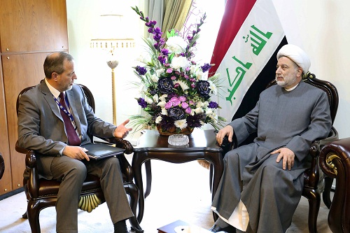 الشيخ د. حمودي يدعو الهجرة الدولية الى مضاعفة جهودها لمساعدة النازحين