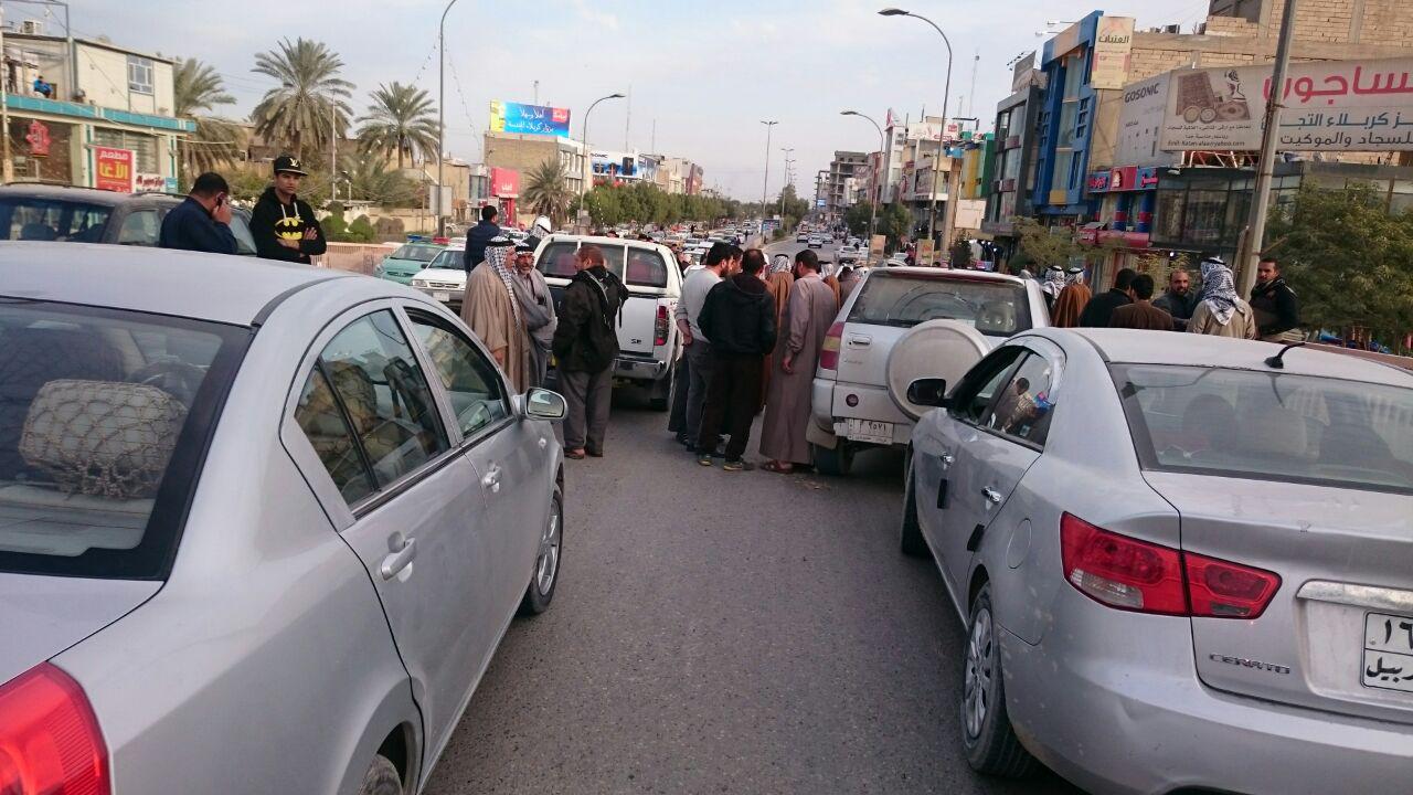 بالفيديو: حادث تصادم كبير وسط كربلاء