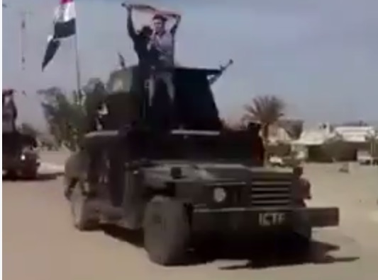 بالفيديو:جهاز مكافحة الارهاب ينطلق من الرمادي الى الخالدية لمسك الارض والاهالي يحتفلون بقدومهم
