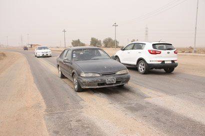 صور لاحد الشوارع المنجزة حديثا في كربلاء !!!!!
