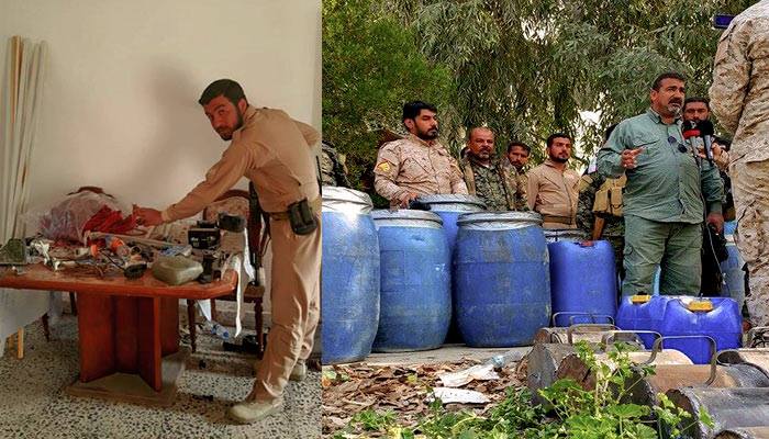 شاهد مالذي عثر عليه ابطال العتبة الحسينية في قضاء الدور(مصور)