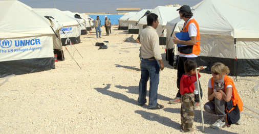 مجلس اللاجئين النرويجي ينظم حملة توزيع المساعدات الغذائية إلى محافظة الأنبار