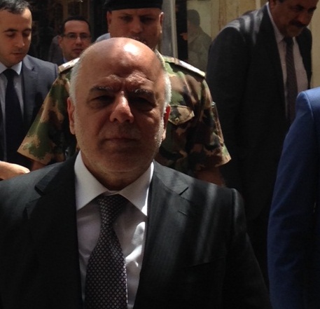 بالصور:العبادي يصل الى النجف الاشرف ويلتقي المرجع السيستاني