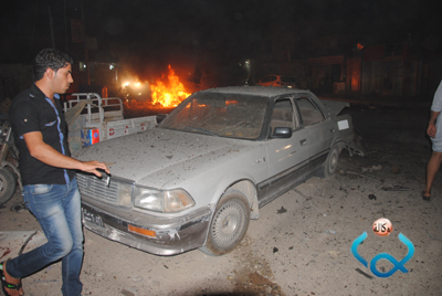 صور حصرية من قلب مكان انفجار منطقة سيف سعد في كربلاء