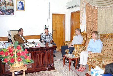 النجف تبحث مع السفارة النرويجية تؤمتها مع احدى المدن في النروج