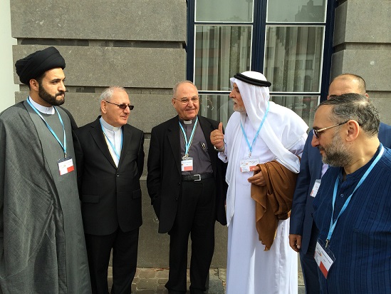 السيد الخوئي يلقي كلمة وسط حضور ملكة بلجيكا: التكفير  لا يدوم لانه كائن غريب لا ينسجم مع الفسيفساء العراقي المدني