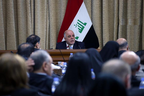 العبادي يصل الى مبنى البرلمان ويغادر لاسباب طارئة !