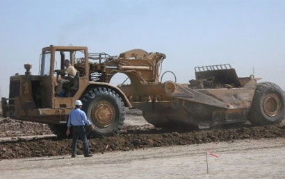 تواصل العمل في الطريق الحولي بالكوت