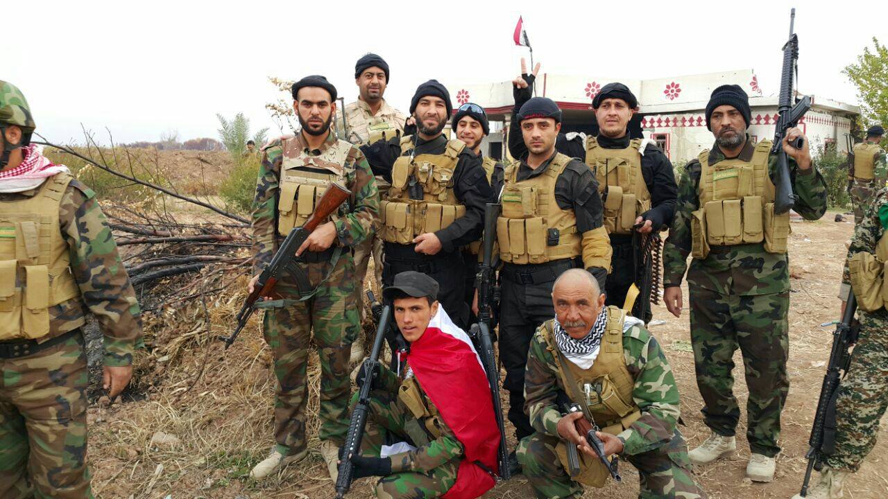 عاجل: فرقة الإمام علي عليه السلام تطهر مناطق البوحصوة والبوطارش في قضاء بلد(مصور)