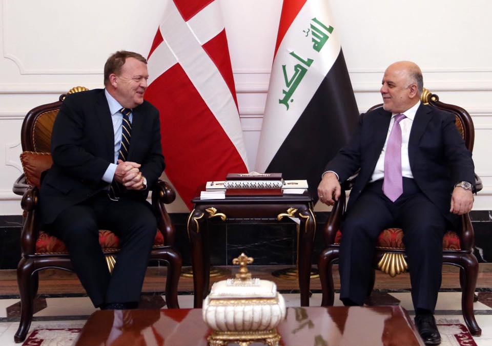 العبادي لنظيره الدنماركي: القوات الامنية تراعي حقوق الانسان وتحرص على امن المواطنين