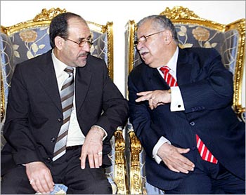 المالكي وطالباني يؤكدان الاقتراب من تشكيل الحكومة العراقية