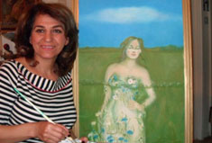 مقتل سفيرة السلام الفنانة التشكيلية العراقية غادة حبيب