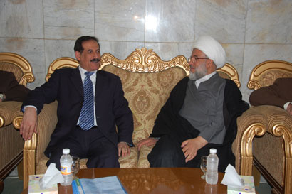 الكربلائي يستقبل وزير التعليم العالي الدكتور عبد ذياب العجيلي في العتبة الحسينية المقدسة