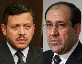 المالكي يجري اتصالا هاتفيا بملك الاردن