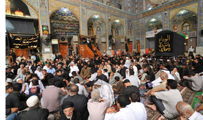 مواكب عزائية في ذكرى استشهاد الامام الصادق عليه السلام في كربلاء