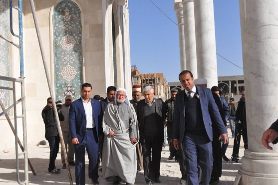 رئيس ديوان الوقف الشيعي يطلع على مشروع اعادة بناء مرقد الحر بن يزيد الرياحي (رض)