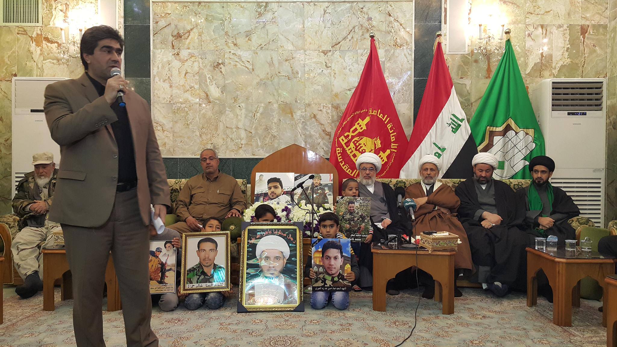 الشيخ عبد المهدي الكربلائي لعوائل شهداء الحشد :العراق سيكون عزيزا وسيبقى موحدا