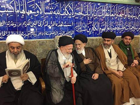 بالصور:مجلس عزاء حاشد في النجف الاشرف للشيخ هاشمي رفسنجاني