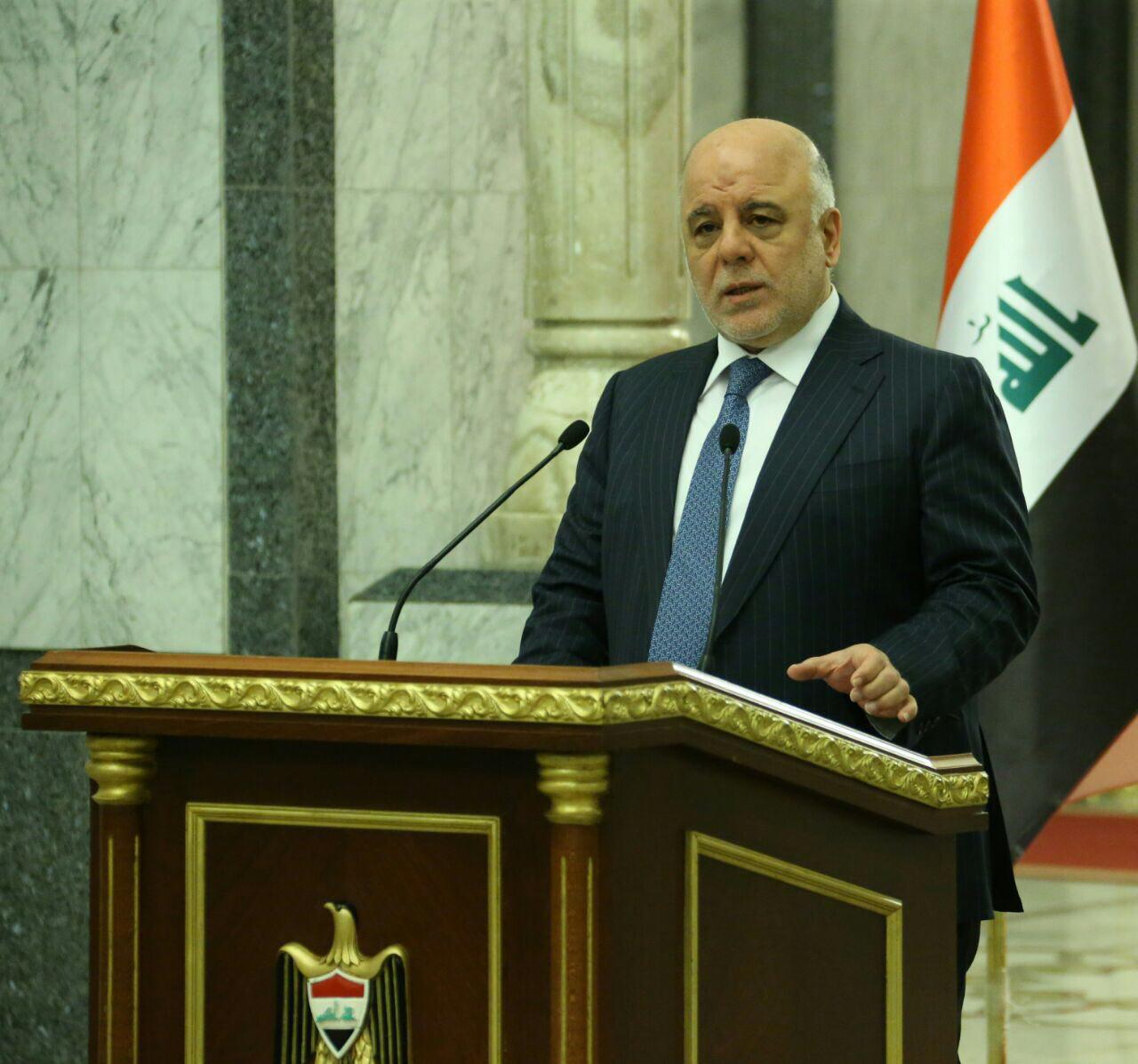 العبادي يأمر بملاحقة العناصر المسؤولة عن اصابة المتظاهرين والاجهزة الامنية