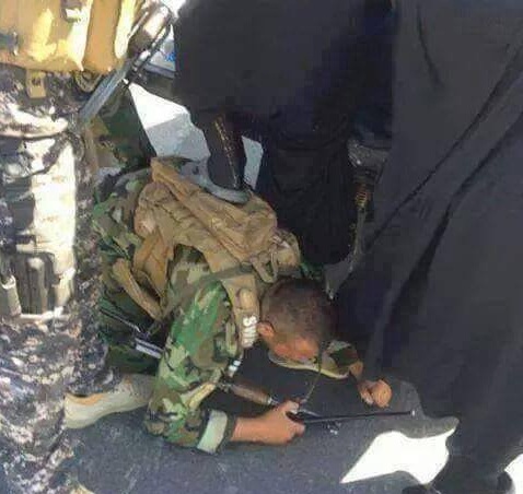 بالصور :الحشد الشعبي يساعد العوائل النازحة في نقلهم الى مناطق آمنة