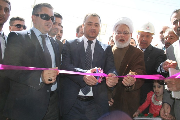 وزير الاعمار والاسكان  (طارق الخيكاني) يفتتح المرحلة الثانية من مشروع مرقد السيد الشهيد محمد باقر الصدر (قدس)