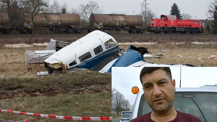 لاجئ عراقي ينقذ طيارا ومساعده بعد سقوط طائرتهما