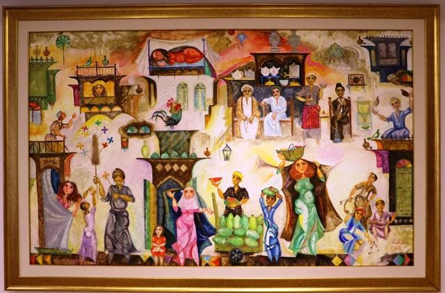 مليون دولار ولوحة (بغداديات) هدية العراق لبناء (الألكسو)