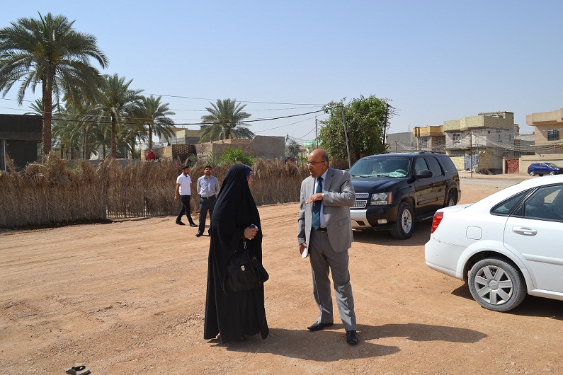 بالصور :ازالة موقع اثري في كربلاء لاغراض استثمارية