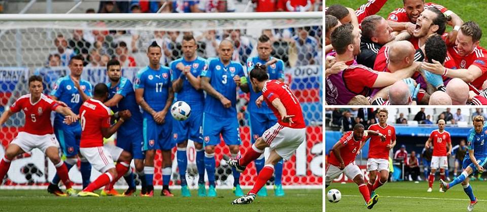 جاريث بيل يقود ويلز لـ فوز تاريخي في يورو 2016