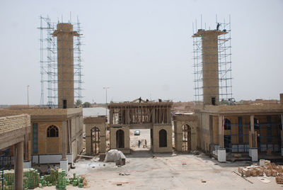 انجاز اكثر من 80% من مراحل تطوير مرقدي مسلم بن عقيل (ع) وهاني بن عروة(رض)(مصور)