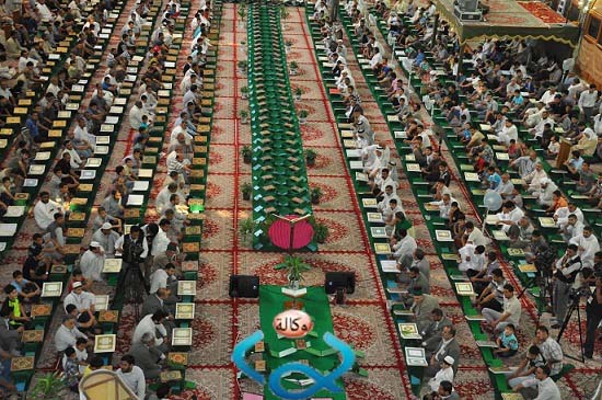 كربلاء :انطلاق الختمة القرآنية الرمضانية في الصحن الحسيني الشريف بمشاركة قراء دوليين  (مصور)