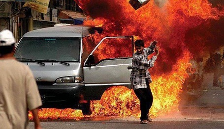 ثلاثة تفجيرات تهز وسط مدينة الفلوجة